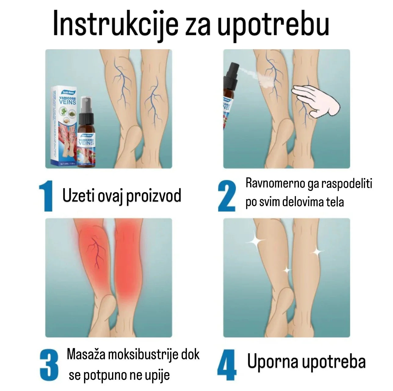 Prirodni sprej za proširene vene